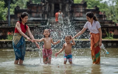Fêter Songkran en famille avec des enfants : guide pratique Thaïlande 2026