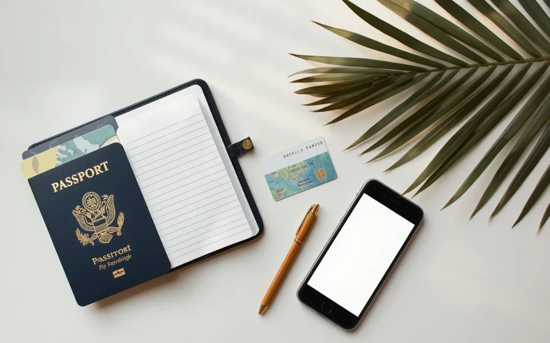 Préparation assurance voyage Thaïlande passeport, carte d'assurance médicale et assistance 24h pour voyageurs