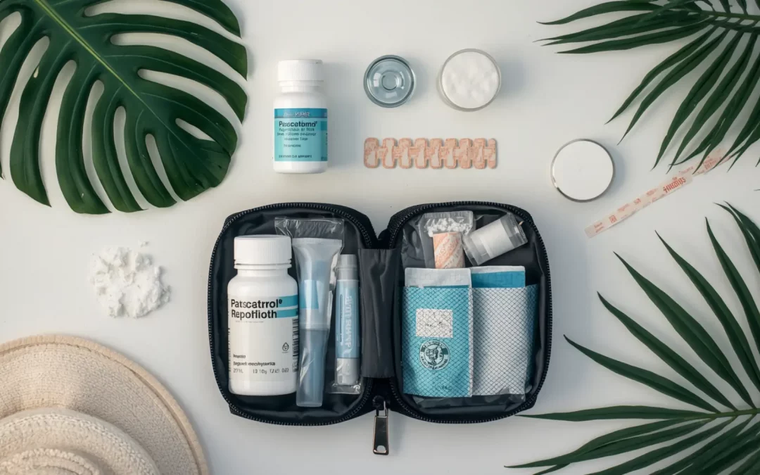 Trousse de pharmacie tropicale pour voyage en Thaïlande préparation santé vaccins et prévention dengue avant départ
